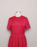 1980's Magenta Plus Size Dress