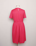 1980's Magenta Plus Size Dress