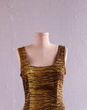 1990's-Y2K Moschino Tiger print body con dress