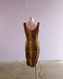 1990's-Y2K Moschino Tiger print body con dress