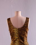 1990's-Y2K Moschino Tiger print body con dress