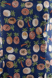 1990's Navy pineapple & palm trees shift dress