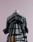 Neiman Marcus Grey & Black Tiger Caftan