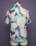 1990's Pastel tropical floral shirt